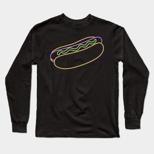 Hot Dog Line LIght Long Sleeve T-Shirt